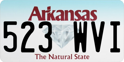 AR license plate 523WVI