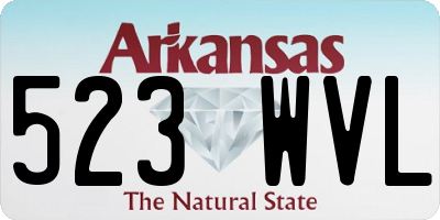 AR license plate 523WVL