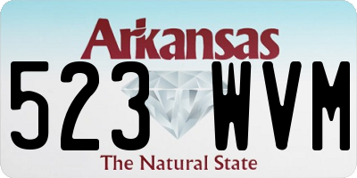 AR license plate 523WVM