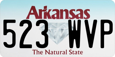 AR license plate 523WVP