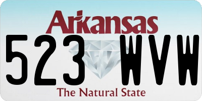AR license plate 523WVW