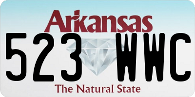 AR license plate 523WWC