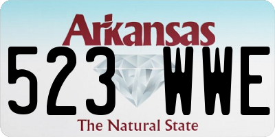 AR license plate 523WWE