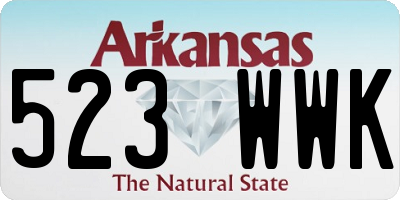 AR license plate 523WWK