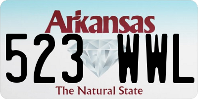 AR license plate 523WWL