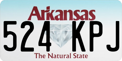 AR license plate 524KPJ