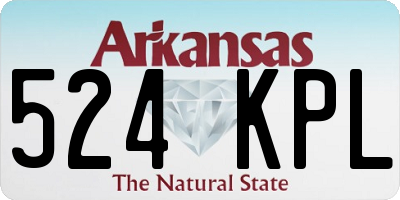 AR license plate 524KPL