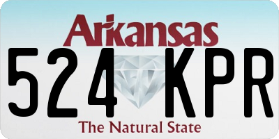 AR license plate 524KPR