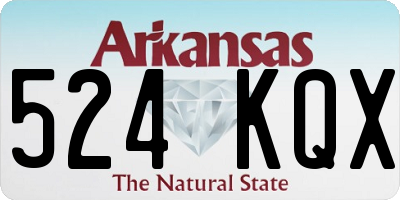AR license plate 524KQX