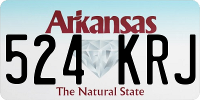 AR license plate 524KRJ