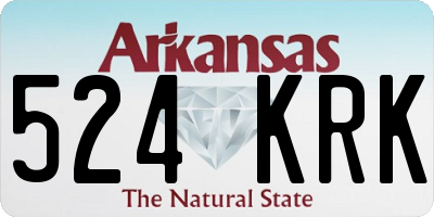 AR license plate 524KRK