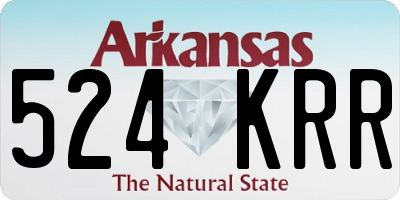 AR license plate 524KRR