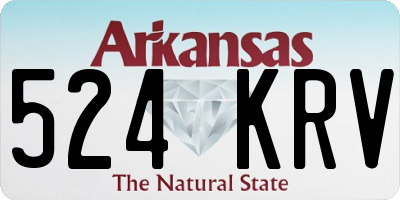AR license plate 524KRV