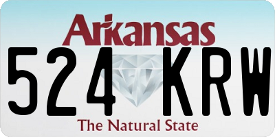 AR license plate 524KRW