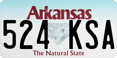 AR license plate 524KSA