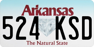AR license plate 524KSD