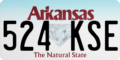 AR license plate 524KSE