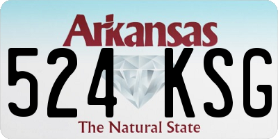 AR license plate 524KSG