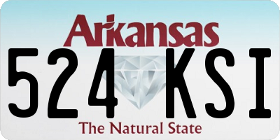 AR license plate 524KSI