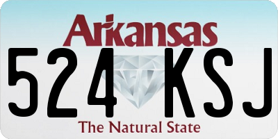 AR license plate 524KSJ