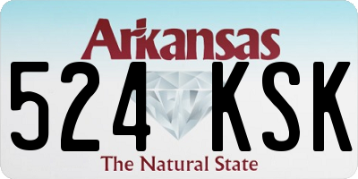 AR license plate 524KSK