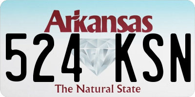 AR license plate 524KSN