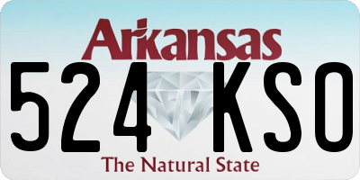 AR license plate 524KSO