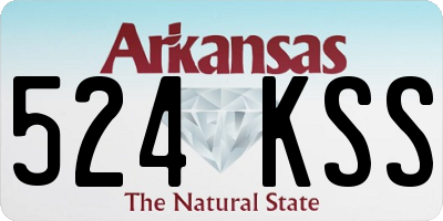 AR license plate 524KSS
