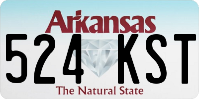 AR license plate 524KST