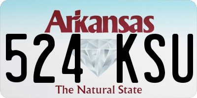AR license plate 524KSU