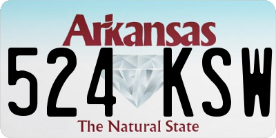 AR license plate 524KSW