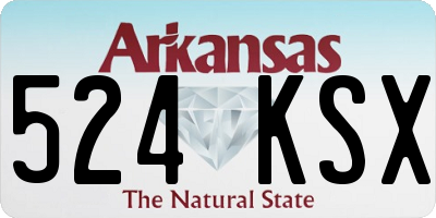AR license plate 524KSX