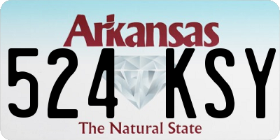 AR license plate 524KSY