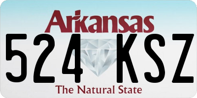 AR license plate 524KSZ