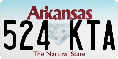 AR license plate 524KTA