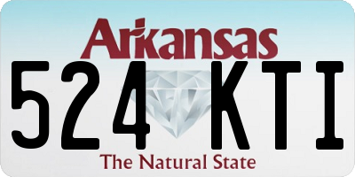AR license plate 524KTI