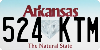AR license plate 524KTM