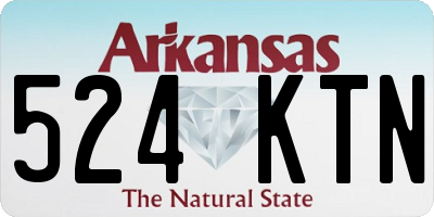 AR license plate 524KTN