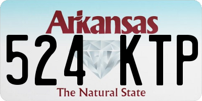 AR license plate 524KTP