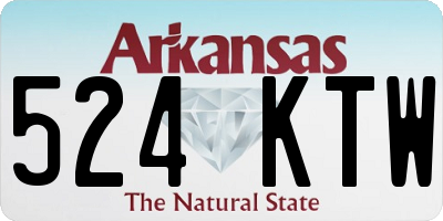 AR license plate 524KTW