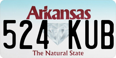 AR license plate 524KUB