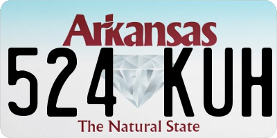 AR license plate 524KUH