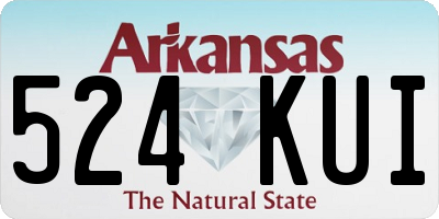 AR license plate 524KUI