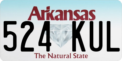 AR license plate 524KUL