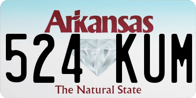 AR license plate 524KUM