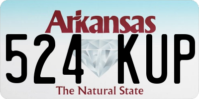 AR license plate 524KUP