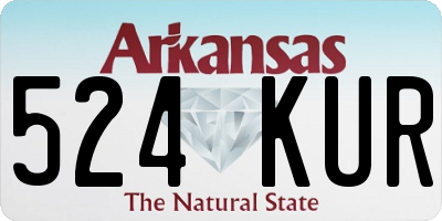 AR license plate 524KUR