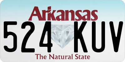 AR license plate 524KUV