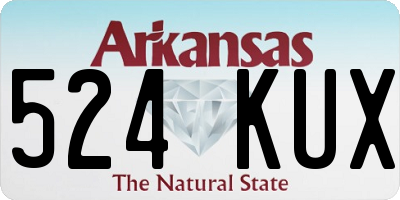 AR license plate 524KUX