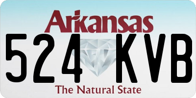 AR license plate 524KVB